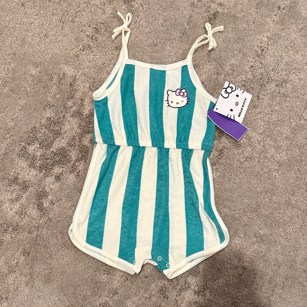 GRAYSON MINI Striped Hello Kitty Romper
